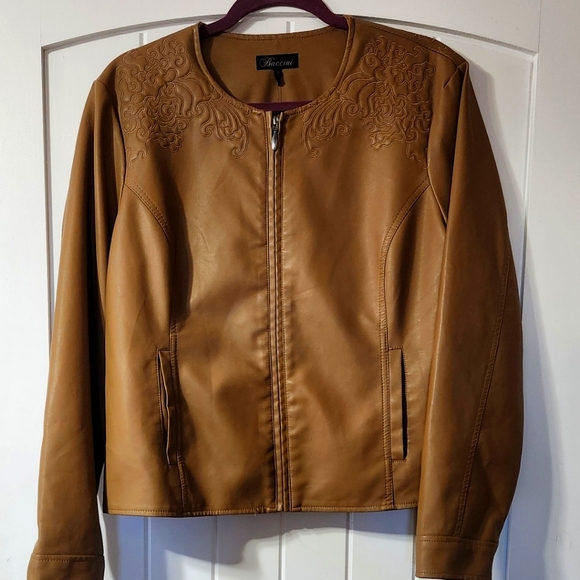 Baccini jacket, Faux leather - Picture 1 of 9